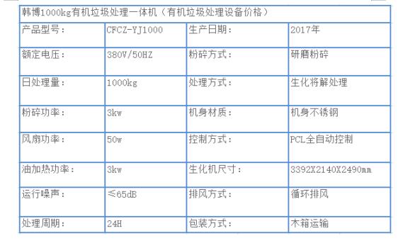 1000KG有機(jī)垃圾處理一體機(jī)